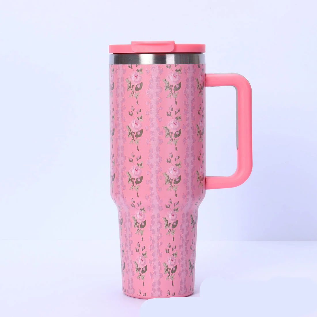 Hot & Cold Tumbler with Digital Temperature Display 1.18L / 40 OZ - Insulated Stainless Steel with Handle & Straw | BPA-Free