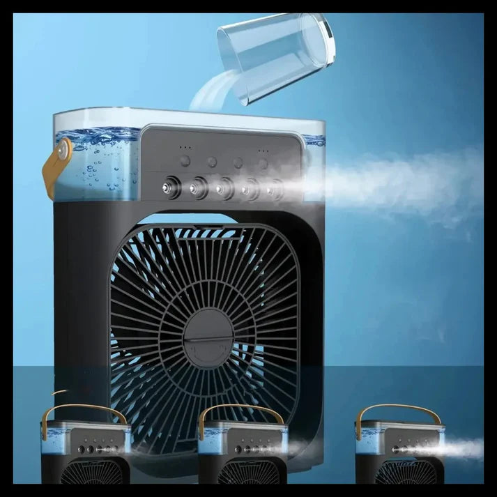 Portable Air Cooler Desk Fan with Water Spray – USB Mini Air Conditioner - Premium Quality